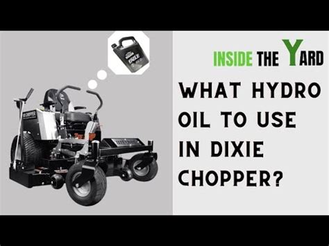 175. Messages. 7,419. May 5, 2015 / change hydraulic fluid on a dixie chopper. #2. Manuals | Dixie Chopper locate your model. You must log in or register to reply here. How do you change the hydraulic fluid on a Dixie chopper?. 