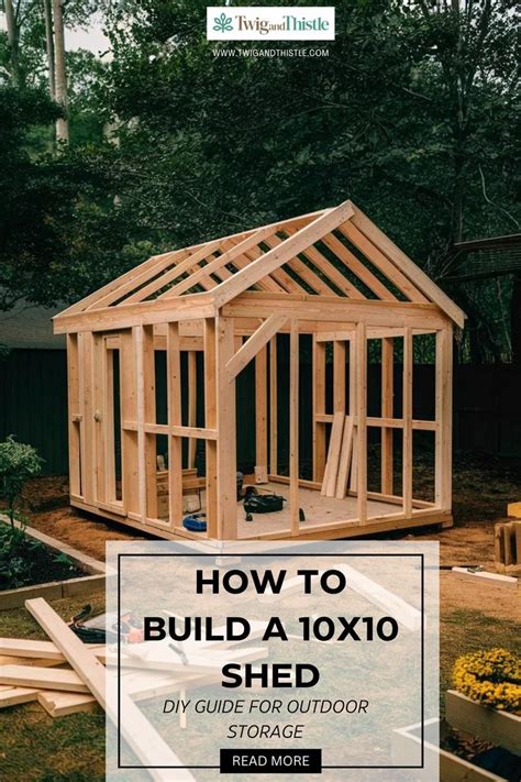 Diy 10x10 shed plans.  Easy step-by-step DIY projects at Construct101.  Natural Bambo...