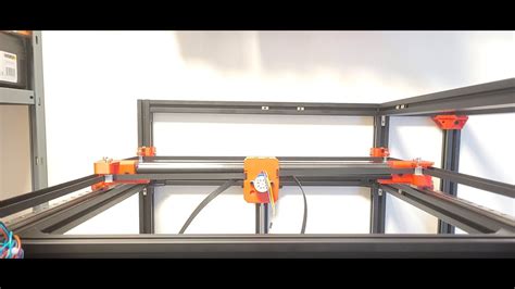 Diy 3d printer.  Y Axis Construction.  You need to make sure you do not force anythin...