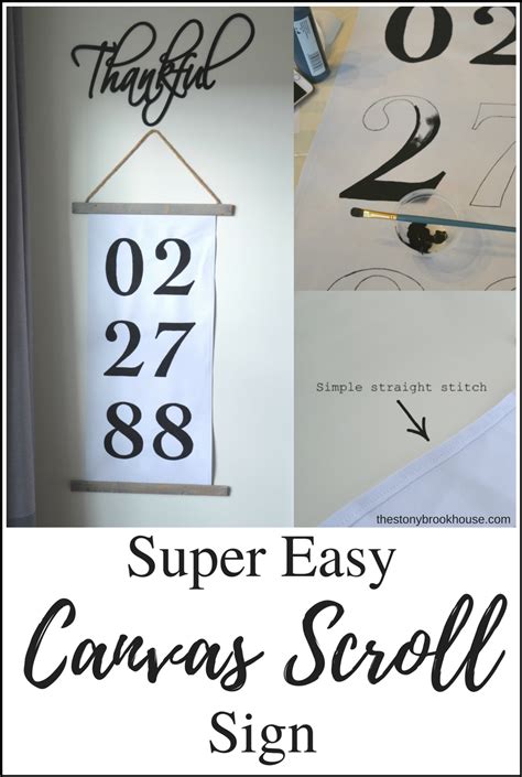 Diy Canvas Scroll