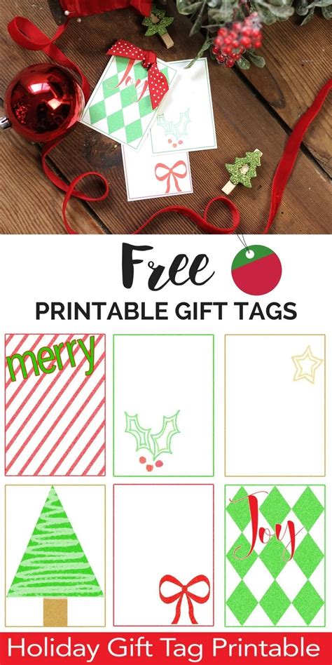 Diy Christmas Gift Tags - Free Sewing Templates