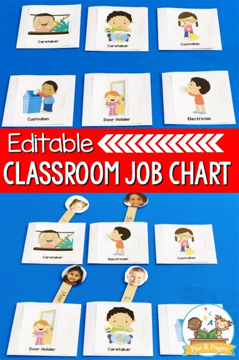 Diy Classroom Helpers Job Chart