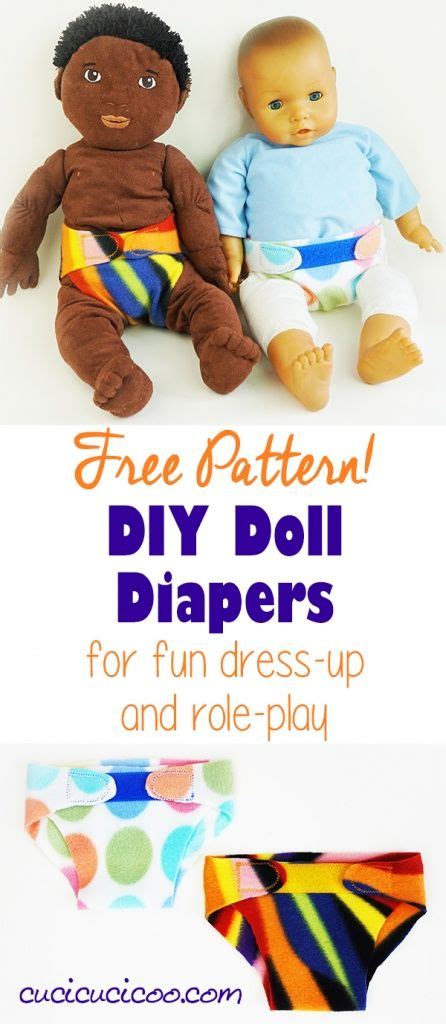 Diy Doll Diapers Free Pattern Tutorial Cucicucicoo