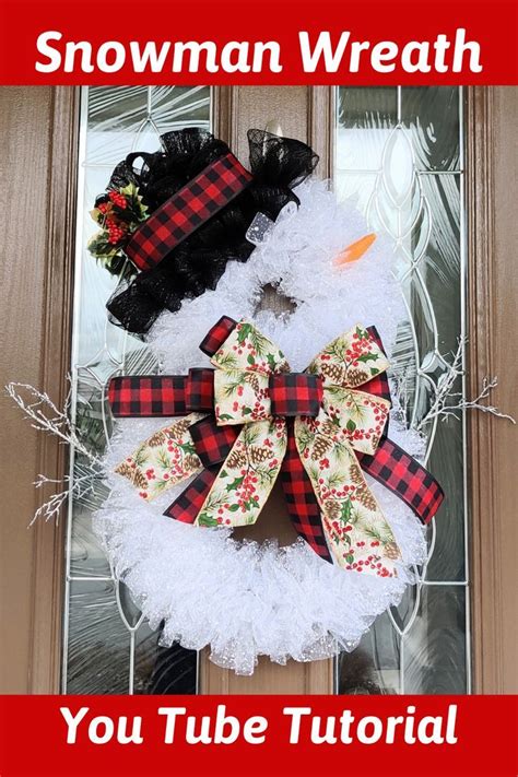 Diy Dollar tree Snowman wreath for under 5 Cheap christmas wreaths