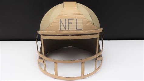 Diy How To Make NFL Helmet From Cardboard At Home - YouTube