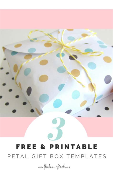 Diy Petal Gift Box Freebies Flicker Flock