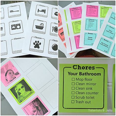 Diy Secret How To Print On Post It Notes For Organizing Or A Chore Chart