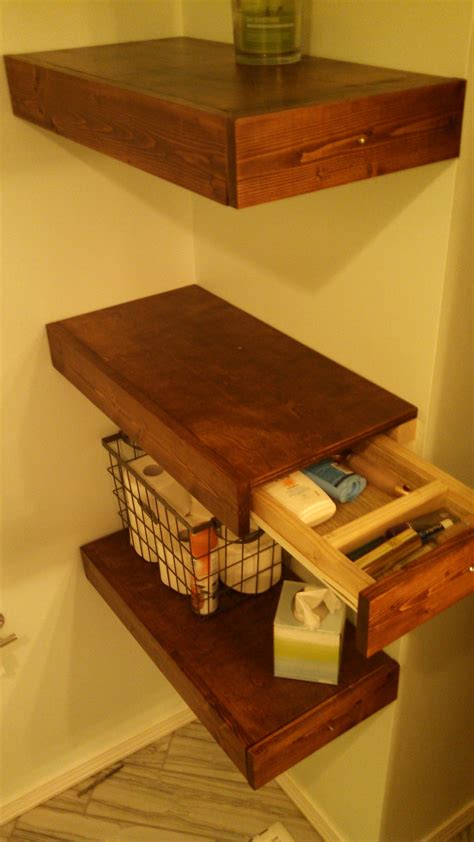 Diy Shelf With Drawer