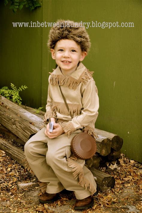  After a hiking vacation in Colorado this summer, my 8 yr old son decided to be a frontiersman for Halloween. He got lots of compliments on this costume when he went trick or treating, which he loved! Lots of candy-givers were surprised to see "Davy Crockett" or "Daniel Boone" instead of transformers and star wars costumes and made nice comments. . 
