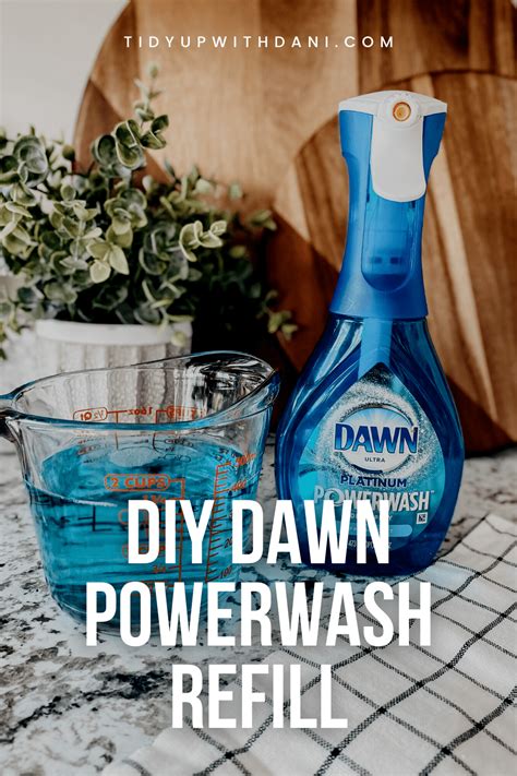 Diy dawn powerwash. According to TikToker Stephanie Booth, DIY Dawn Powerwash requires just three ingredients (and an empty Dawn Powerwash container): ¼ cup Dawn Platinum Advanced, 90 oz ( Buy from Amazon, $15.89) 1 ... 