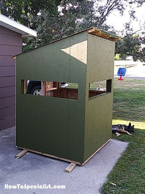 20. With the prices off all the blinds these days it seems like the better play is to build your own. I built a 4x6 two man back in 2018 and the skin is starting to look raggedy. Thinking after this season it’s coming home for a make over. Blind is currently a 1” square tubing frame all welded with a 2” square base, skinned in half inch .... 