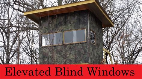 Diy deer stand windows. Oct 20, 2022 ... The Windows: Blind windows can be left uncovered all the time, or they can be fixed with windows that open and close for better heat retention ... 