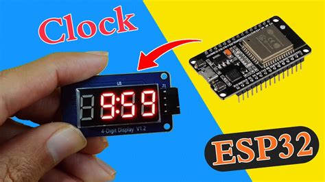 Diy digital clock with esp32 and tm1637 display.  Each day covers a new sensor...