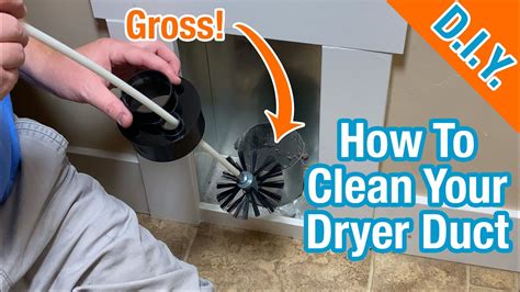 Diy dryer vent cleaning. 
