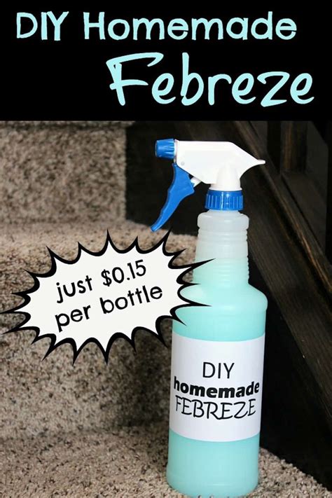 Diy febreze. How to Make Homemade Fabric Softener & Febreze. Most over-the-counter laundry products are packed with harmful causing chemicals. We use these products and are unknowingly exposing our families to these toxins. This fabric softener and room deodorizer is a healthier alternative. Ok, here is the honest truth. This post isn’t … 
