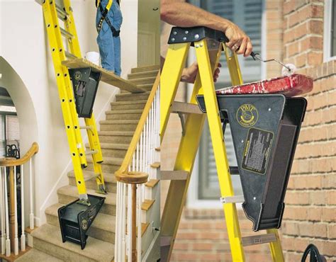 【Fast Use Without Installation】 :This ladder leveling tool is mainly designed for leveling ladder on stairs,roofs and uneven ground. It can be used as a ladder jack,step tool or even a tool box.This easy-to-use ladder stabilizer requires no clamps or bolts to secure it, making it easy to set up for your next home improvement or building .... 
