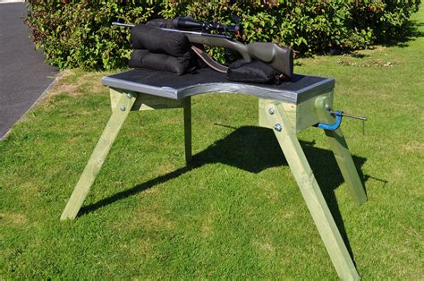 Diy shooting bench portable. A portable, Knockdown Shooting Bench that is a perfect accessory for shooting at a primitive range. Made from 1 sheet of 3 / 4" plywood, and can be assembled in seconds as either a right handed or left handed shooters bench. 