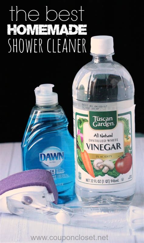 Diy shower cleaner. Toilet Bowl Cleaner. Grace Cary // Getty Images. For a squeaky clean toilet, mix one cup of baking soda with 15 drops of tea tree essential oil and 15 drops of lemon or orange essential oil, says James. Let the mixture sit in the bowl for 30 minutes, then scrub with a bowl brush before flushing. SHOP TOILET BOWL BRUSH. 