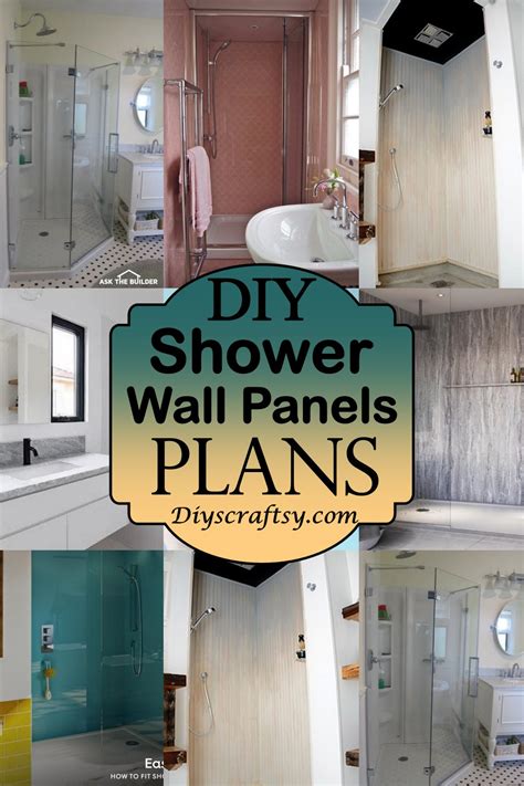 Diy shower panels. Step 1: Remove the Bathroom Tile. Use a hammer and chisel and work your way across the shower removing the tile. Use a reciprocating saw to cut any screws. Sometimes you can remove the old shower tile without damaging the backer board, but that's often difficult. Plan on replacing the backer board. 