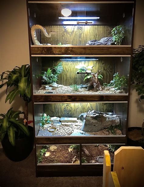 A great habitat starts with a great reptile enclosure . Mimic nature by creating various zones & heat gradients in our spacious enclosures. Customizable options to create your reptile's perfect habitat. Stackable & expandable to grow with you & your pets. Great for tropical.. 