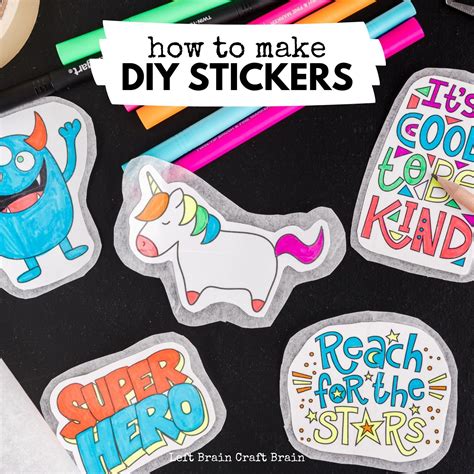 Diy stickers. If you are making a sheet of stickers on your parchment paper, take a long piece of tape and cover your entire piece of parchment paper. Cut out your DIY stickers. Don’t forget … 