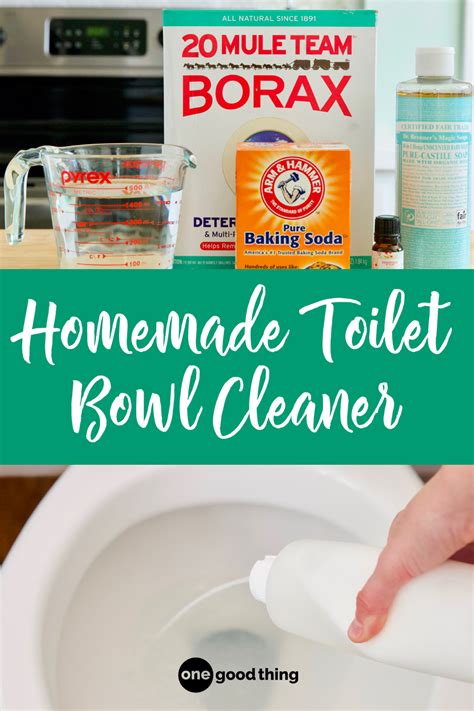 Diy toilet bowl cleaner. Mix together 1 1/2 cups distilled water and 1 tablespoon of castile soap and 20 drops tea tree oil. Add a cut up shirt (for DIY rags) or small cleaning towels to a jar, add the castile soap solution, and add a lid. Pull a wipe at a time from the jar and wipe counters, floors, and other surfaces. 3. Toilet Bowl Cleaner. 