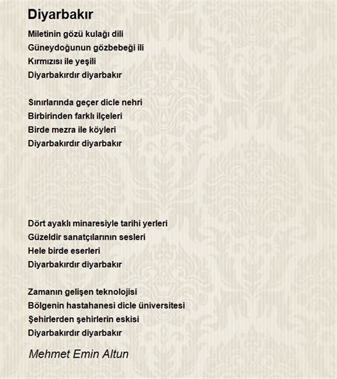 Diyarbakır şiiri 2019