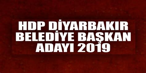 Diyarbakır büyükşehir belediye başkan adayları 2019