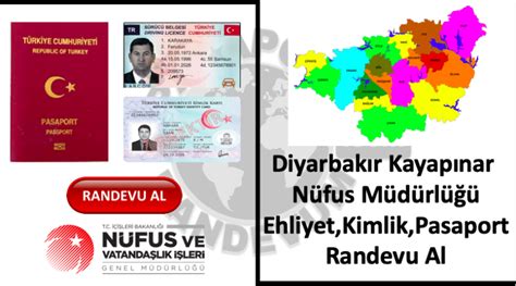 Diyarbakır kayapınar nüfus müdürlüğü kimlik randevu alma