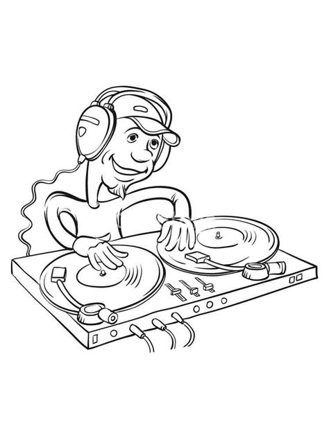 Dj Blend Coloring Pages