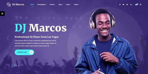 Dj Website Template