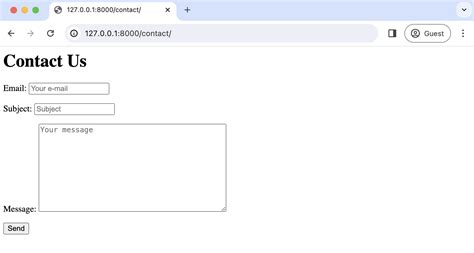 Django Contact Form