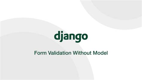 Django Form Validation Without Model SkillSugar