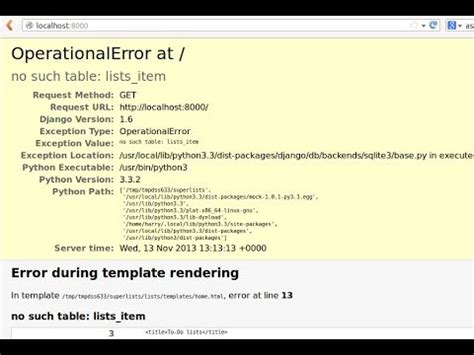 Django db utils operationalerror no such table.  The best way to prevent the “no ...