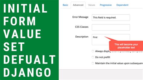 Django form initial value not working. clean (value) [source] &para; Alth...