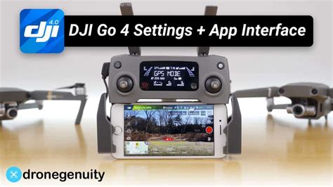 The DJI GO 4 application on my Samsung S8+ pho