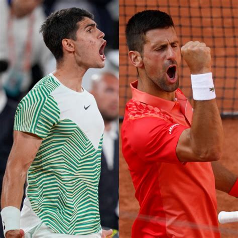Djokovic and Alcaraz meet in French Open semifinals; other matchup is Zverev vs. Ruud