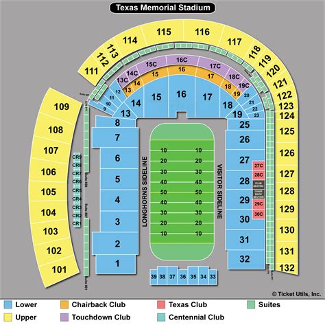 Dkr memorial stadium seating chart. seating diagram 2022 stadium map seatbacks view from seat info largest Darrell K Royal-Texas Memorial Stadium at Campbell-Williams Field - University of … 