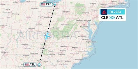 Dl2734. Other flights departing from Cleveland CLE: AA465, DL2734, UA1706, WN686. Other flights arriving at Atlanta ATL: DL2734, WN4179, WN864, WN309. All flights connecting Cleveland CLE to Atlanta ATL. WS7665 … 