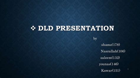 Dld ppt. Things To Know About Dld ppt. 