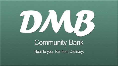 Dmb community bank. Mortgage and Consumer Loan Officer. NMLS#1309059. Contact Erica. Bobbi Jo Lochner. VP Mortgage and. Consumer Lender. NMLS#433148. Contact Bobbi. With the power to make decisions locally, DMB can help you review your options and offer you various terms, competitive rates, and rapid approval. 
