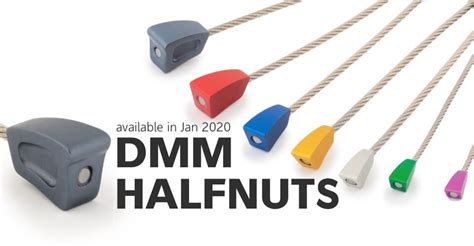 Dmm halfnut set.  The halfnut is 38% lighter than its equivalent wallnut, The DM...