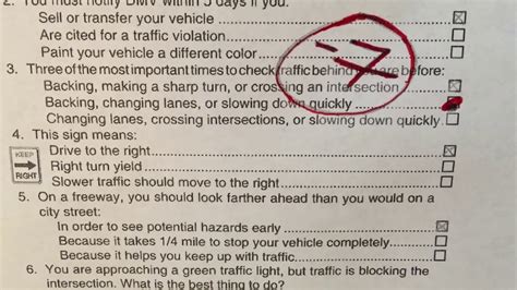 Dmv Answers For Test