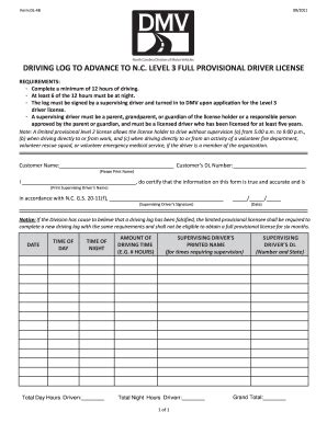 Dmv Driving Hours Log Sheet