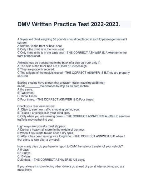 Dmv practice test 2024. FREE California DMV Permit Practice Tests 2024. Take these CA DMV Permit Practice Tests in preparation for the permit test, driver's license test and the senior driver's refresher test. Those tests share the same written part at all California DMV locations. Before taking these tests, you can read CA DMV Handbooks available online, including CA ... 