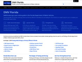 Dmvflorida.org login. Next month I'll go in and take the road sign test (you CAN take this online, but only if you're a minor) and the behind the wheel test. They also told me that it doesn't matter what DMV you go to, it's being issued for the state of Florida, so county doesn't really matter. 