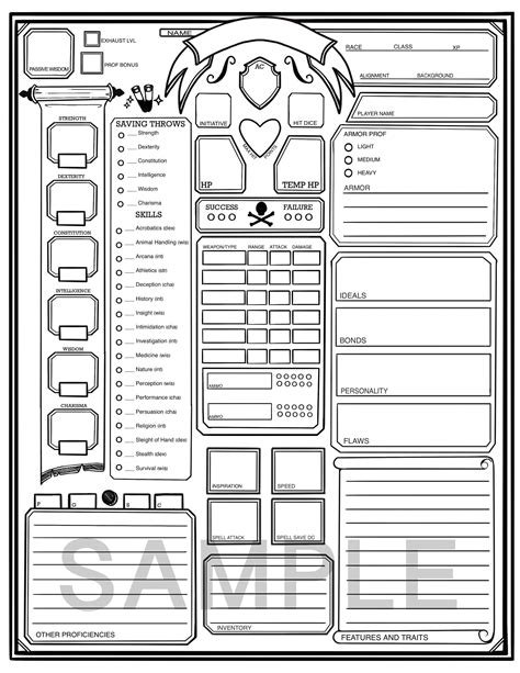 DnD Character Sheets Patreon