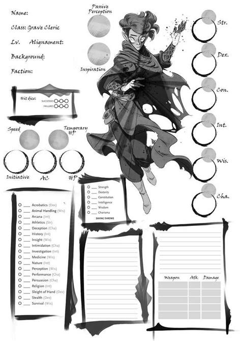 DnD personalized character sheets! Imgur in 2020 Dnd character