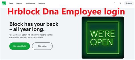 DNA HRBlock is a business portal that provides access to documents, messages, and applications. This portal is operated by the tax consultancy H&R Block. ... H&R Block has developed an application that offers several functions because it is practical, simple, and economically safe. Some of the benefits include; Manage your money, prepare your .... 