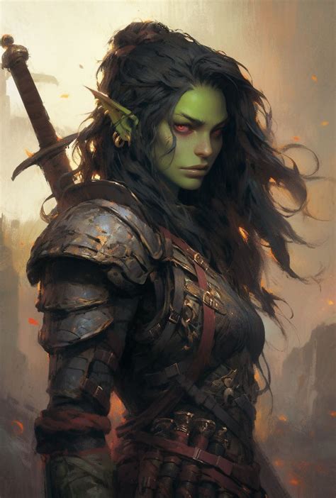 Dnd Orc Woman - Etsy